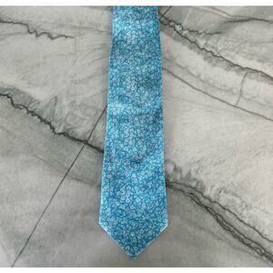Pineda Covalin Aqua Butterfly silk tie